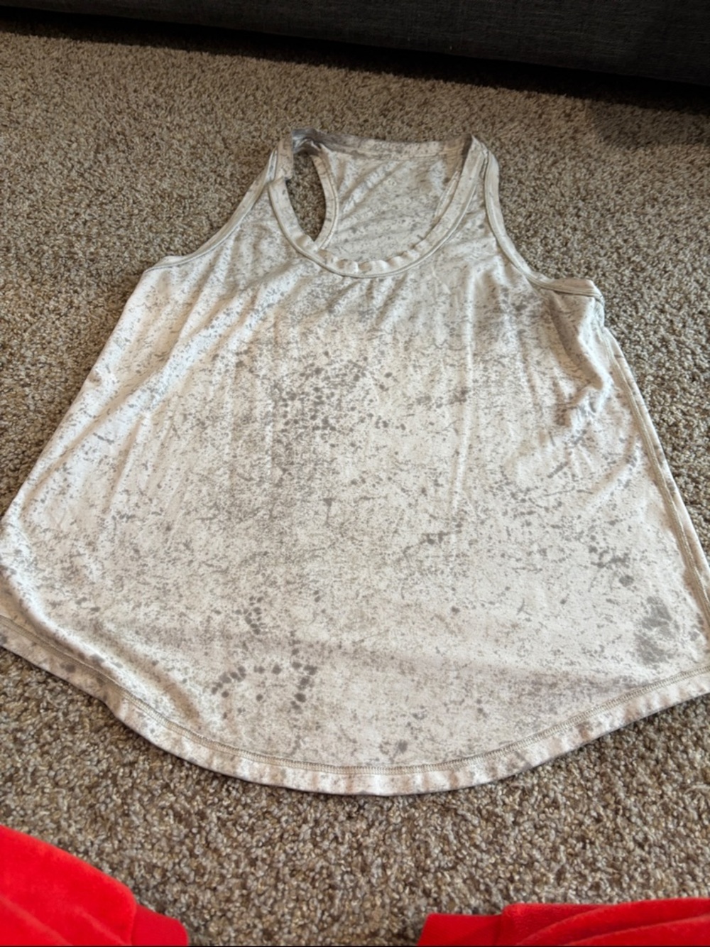 Lululemon Light Gray Speckled Women's Tank Top